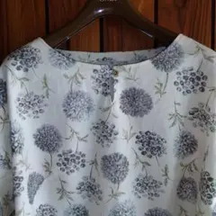 綿七分袖ゆったりブラウス　カットソー