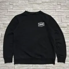 VANS スウェット ブラック OFF THE WALL 両面プリント