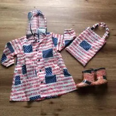 ダディオダディ  ☆ レインコート　S & レインブーツ　14㎝