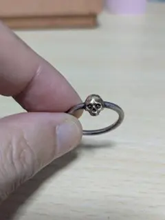 スカルリング ゴールド×シルバー　12号