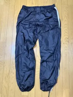 【美品】Callawayナイロン製黒ストレートパンツ