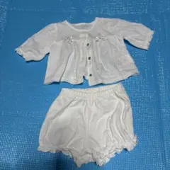 bebe ホワイト カーディガンとショートパンツセット