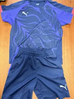 プーマ　サッカープラクティスシャツ、パンツ 半袖上下セット　130