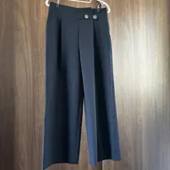 グリーンレーベルリラクシング ネイビーワイドパンツ 38