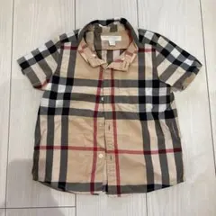 BURBERRY チェック柄 半袖シャツ 2Y