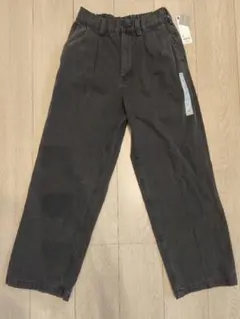 GU デニム バギーパンツ ワイド ブラック XSのサムネイル