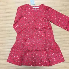 新品 タルティーヌ エ ショコラ 小鳥柄ワンピ120