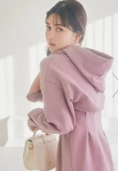 レディアゼル レイヤードパーカーミニワンピース