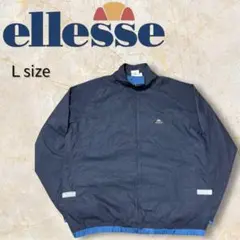 ellesse エレッセ ナイロンジャケットリフレクター 刺繍ロゴスポーツウェア