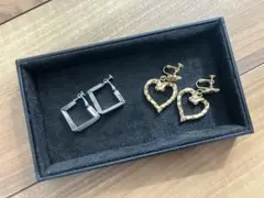 稀少デザイン　イヤリング2点セット