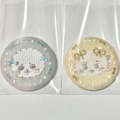 ちいかわ ラッコ シーサー 刺繍缶バッジ セット