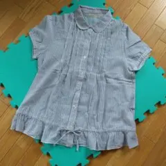 《 ナイスクラップ 》薄手 ストライプブラウス❣️のサムネイル