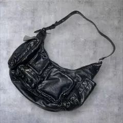 y2k archive fake leather shoulder bag