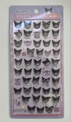 ボンボンドロップシール　ミニ　クロミ