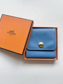 新品 HERMES エルメス ミニフォトケース 2つ折り レザー 箱付き