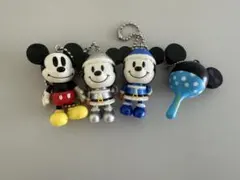 ディズニー ミッキーマウス キーホルダー 4個セット