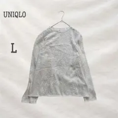 ユニクロ レースブラウス ラウンドネック プルオーバー セレモニー 通気性 春