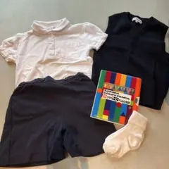 女の子用 小学校お受験セット 110cm マスクおまけ付き