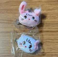3☆ mikko ぬいぐるみまえがみクリップ 2種セット