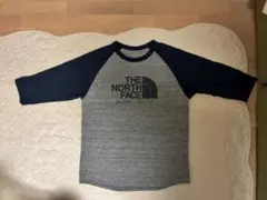 ノースフェイス Tシャツ 七分袖　ベースボール　M ラグラン　グレー　ネイビー