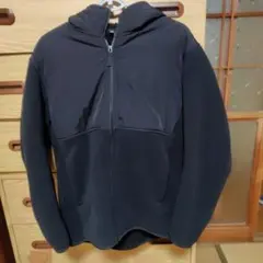 美品，ユニクロ防風フリースジャケット パーカー，ブラック・Mサイズ