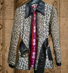 D&G DOLCE&GABBANA　コート　ジャケット　ベルト付き　ヒョウ柄のサムネイル