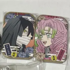 鬼滅の刃 伊黒小芭内 甘露寺蜜璃 缶バッジ セット売り