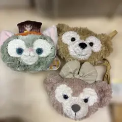 ダッフィー・シェリーメイ・ジェラトーニ ポーチ 3点セット