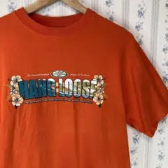 【90sサーフ】HANG LOOSE ハイビスカス Tシャツ 90年代 ギャル