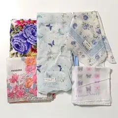 花柄・蝶柄　ハンカチ　スカーフ