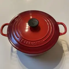 LE CREUSET ル・クルーゼ 20cm 両手鍋 レッド - メルカリ