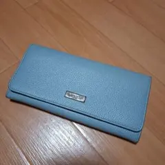 FURLA レザー 長財布 ライトブルー