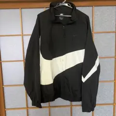 Nike ナイロンジャケット XXL ブラック/ホワイト