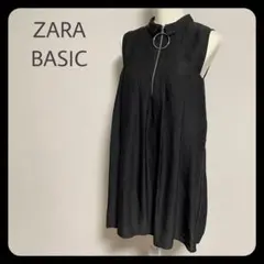 ZARA BASIC ノースリーブ Aライン ミニ丈 オールインワン