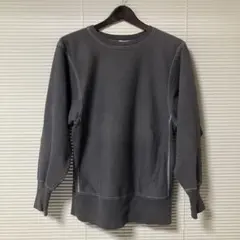 90s 刺繍タグ Champion リバースウィーブ M フェード 墨黒 グレー