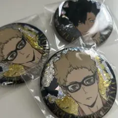 ハイキュー　ゴミ捨て場の決戦ビスケット缶バッジ黒尾月島