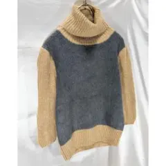 D&Gドルチェ＆ガッバーナ キャメル混 ニット タートルネック 切り替え