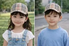 Burberry バーバリー キッズ キャップ Lサイズ 子供用 美品のサムネイル