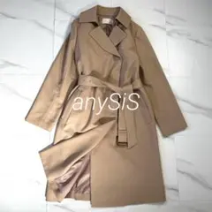 美品 anySiS スプリングコート ライトベージュ ベルト付き M〜L - メルカリ