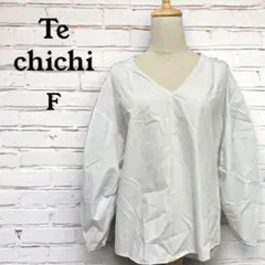 Te chichi トップス F ホワイト ブラウス 背中ボタン レディース