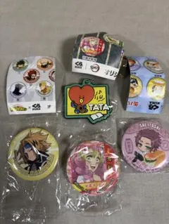 くら寿司 缶バッチ+BT21未開封セット鬼滅の刃/甘露寺蜜璃 上鳴電気 糸師冴