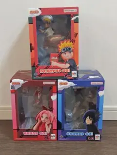 NARUTO　GO　フィギュア　ナルト　サスケ　サクラ