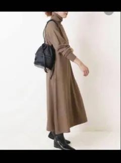 【美品】Spic＆Span ハイネックボリュームスリーブワンピース