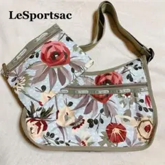 【未使用】レスポートサック　花柄　ショルダーバッグ　ポーチ　2点セット