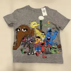 新品未使用　セサミストリート 半袖Tシャツ グレー　95㎝のサムネイル