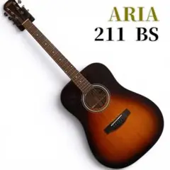 極美　ARIA　211 BS　アコースティック ギター　ドレッドノート　アコギのサムネイル