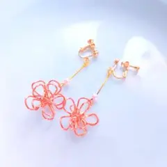 花イヤリング