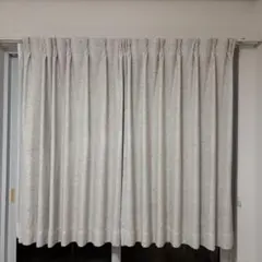 ニトリ カーテン100×135×2枚 レース100×133×2枚セット ベージュ - メルカリ