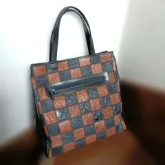 JRA認定バッグ　日本製256　ハンドバッグ　手提げ　オーストリッチレザー　本革