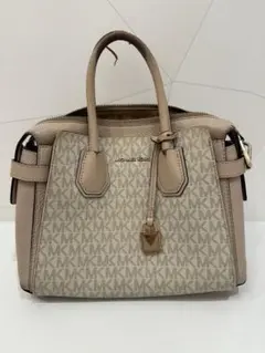 Michael Kors ベージュレザーショルダーバッグ